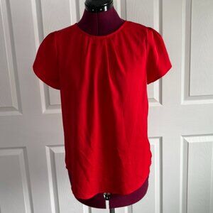 PrettyGarden Red Tulip Sleeve Shirt - Size Small